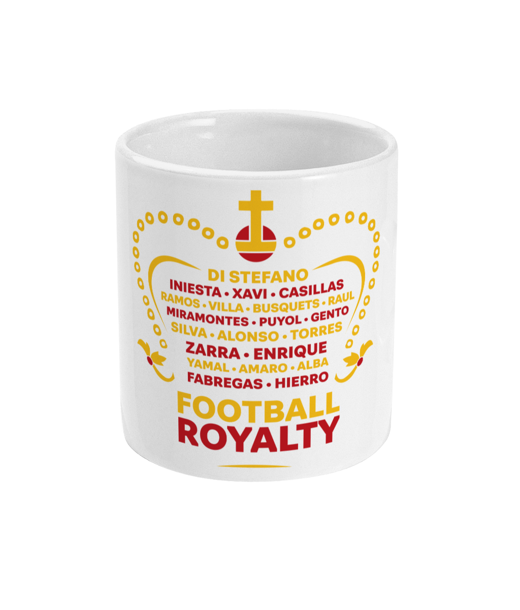 11oz Spain Football Royalty Mug - White