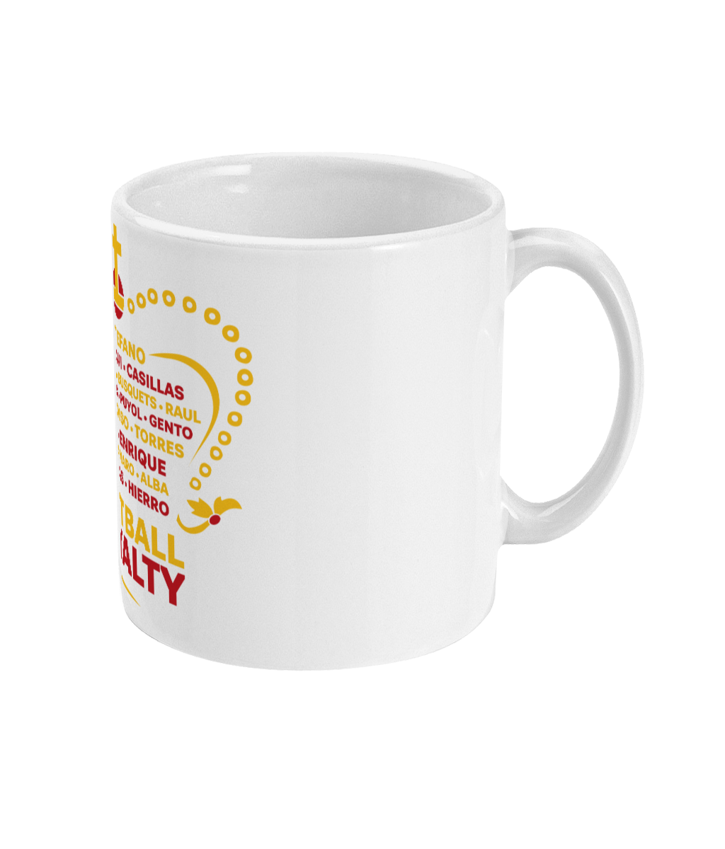 11oz Spain Football Royalty Mug - White