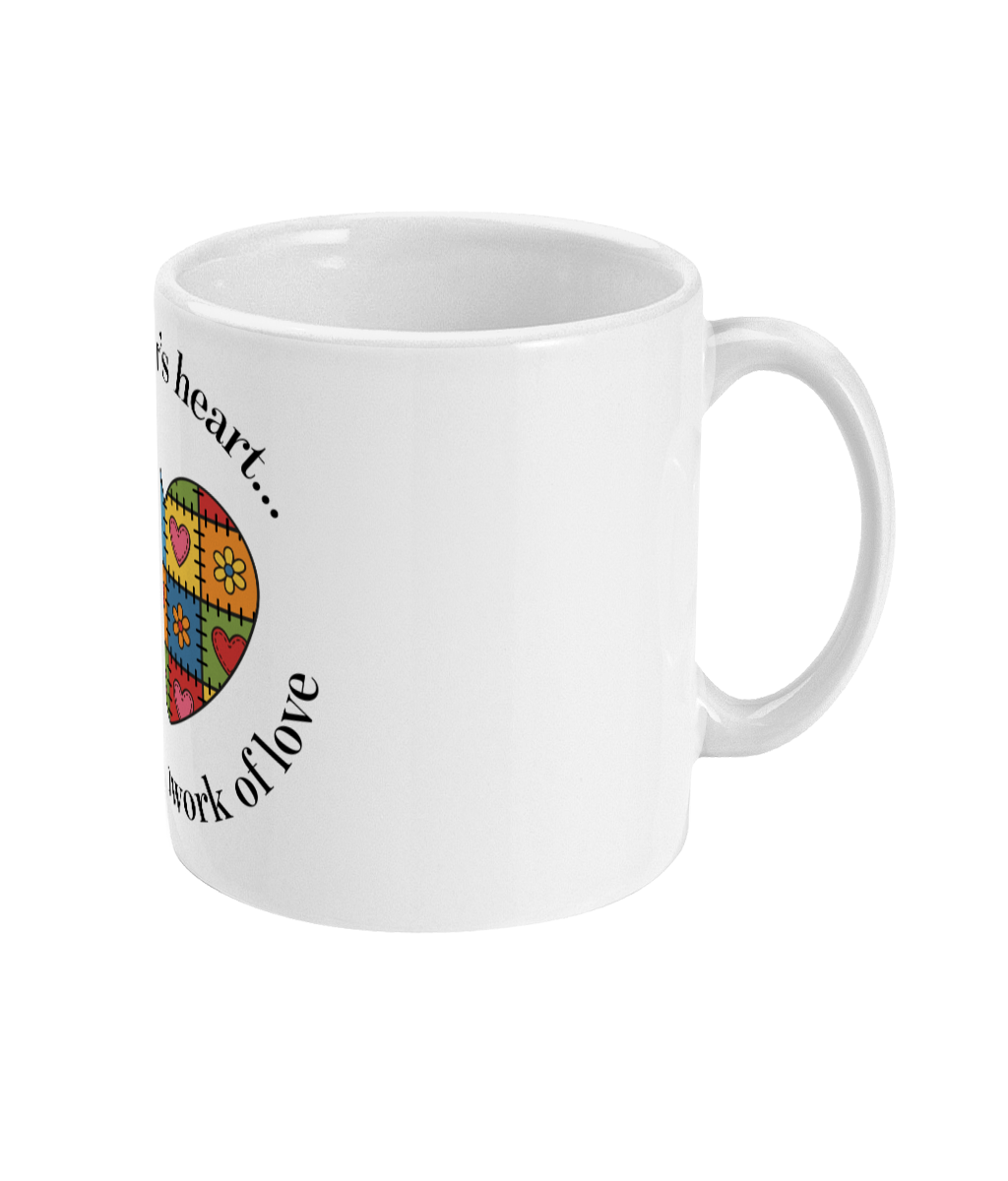 Patchwork Of Love Circle Mug