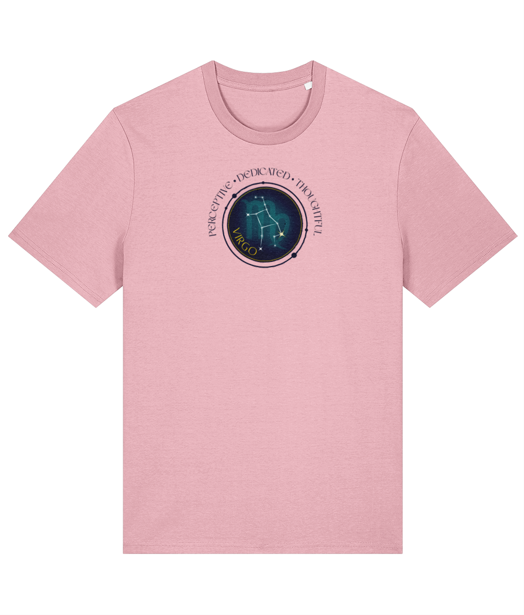 Virgo Zodiac Sign T-Shirt Organic Cotton